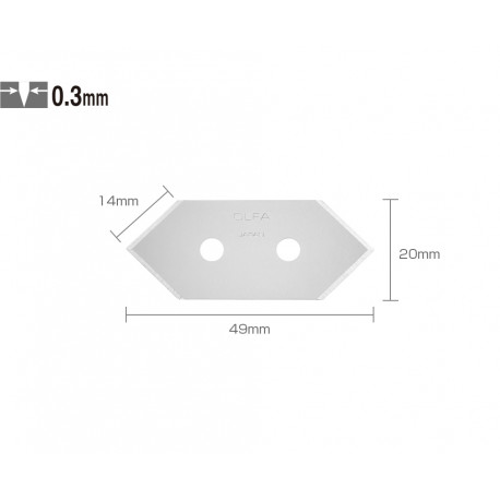OLFA MCB-1 Knife blades, 5pcs