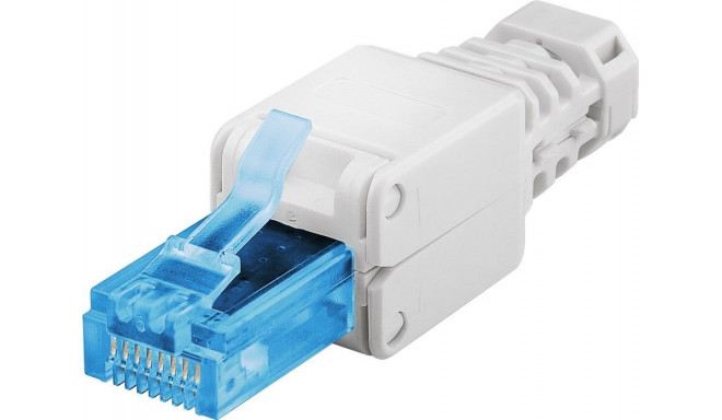 Modularpistik RJ45 Cat6a UTP, ühekiulisele/mitmekiulisele kaablile, tööriistavaba