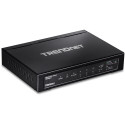 PoE Switch: 4 x 10/100/1000Mbps PoE+, 1 x 10/100/1000Mbps, 1 x SFP, kuni 30W pordi kohta, 65W