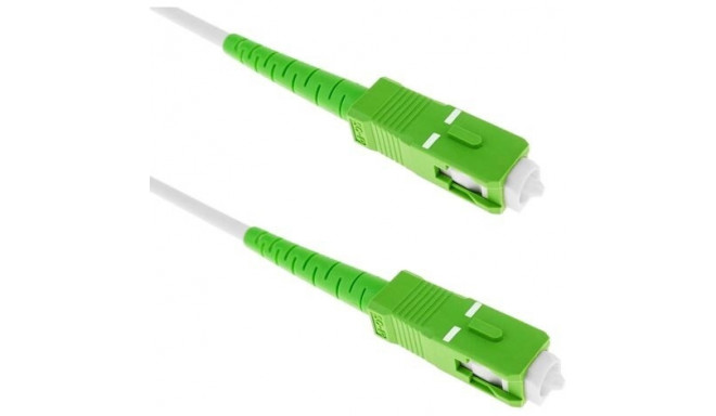 FO jätkukaabel singlemode SC/APC-SC/APC, simplex 0.5m, valge