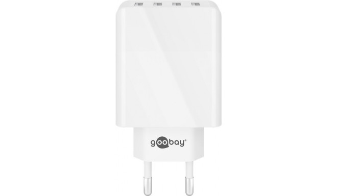 4-way USB charger (30W) white