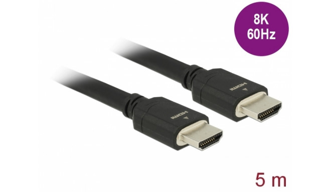 HDMI kaabel 5.0m, High Speed, 8K@60Hz, 5K@120Hz, 4K@240Hz, eARC, Dynamic HDR, Dolby Vision