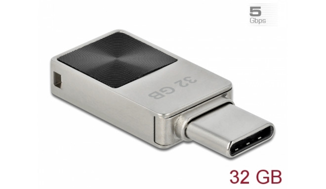 Delock Mini USB 3.2 Gen 1 USB-C™ Memory Stick 32 GB - Metal Housing
