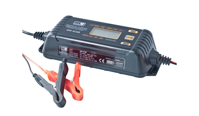 Battery charger 12V: 1A/3A/6A; 24V: 1A/3A