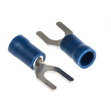 Insulated Crimp Spade Connector 1.5 to 2.5mm² M5 Blue