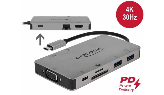 USB-C dock: 1xGigabit RJ45, 1xHDMI, 1x VGA, 2xUSB 3.0, 2xUSB-C, SD pesa