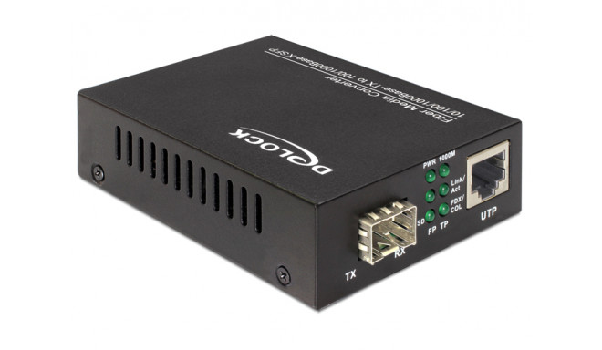 FO konverter: 10/100/1000Base-T  100/1000 SFP Media Converter