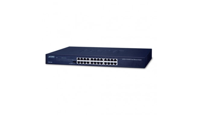 24-Port 10/100BASE-TX Fast Ethernet Switch (4 operation modes: Standard/VLAN/Flow Control/Extend )
