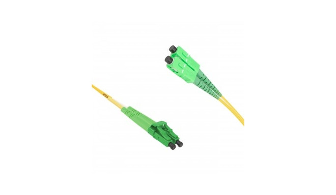 LC/APC - SC/APC Singlemode 9/125um Duplex Patch Cord 15m