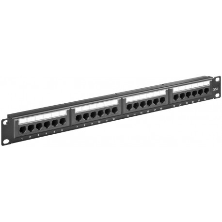 Paneel RJ45 Cat6 24 port, varjestamata