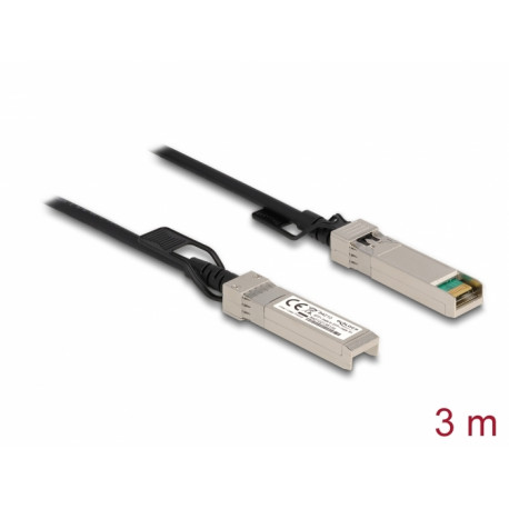SFP+ kaabel 3.0m, 10-Gigabit Ethernet, must (Twinax)