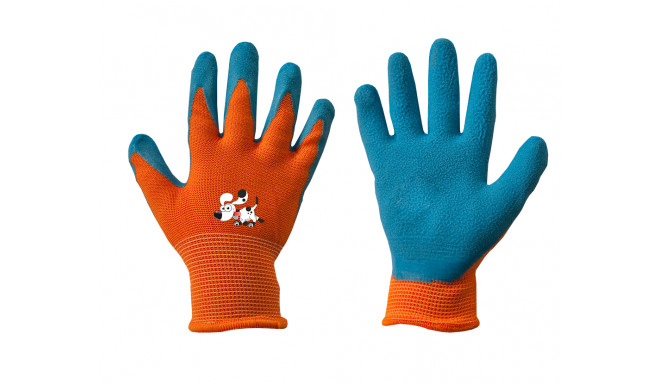 Gloves ORANGE latex, size 4
