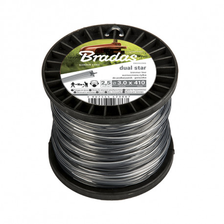 Trimmer line RIPPER DUAL, star 3,0mm x 100m