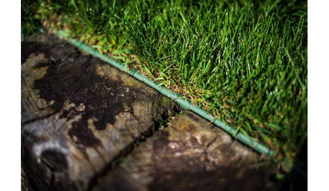 Lawn edge straight 18m x 12,5cm, gray