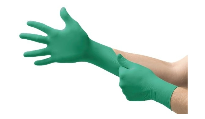 Disposable nitrile gloves Ansell TouchNTuff 92-600, 100 pcs, 0,12mm thick, size L (8,5-9), smooth pa