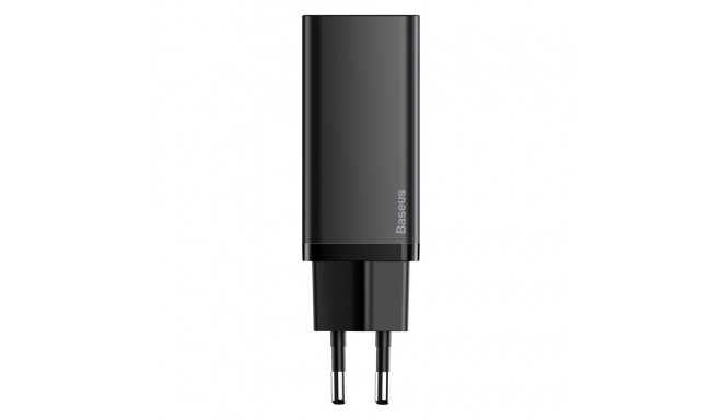 Baseus wall charger GaN2 Lite PD 65W 1x USB-C 1x USB black