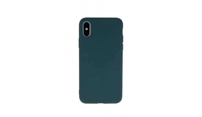 Matt TPU case for iPhone 15 Plus 6,7" forest green
