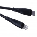 Maxlife MXUC-08 cable USB-C - Lightning 1,0 m 27W black nylon