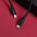 Maxlife MXUC-08 cable USB-C - Lightning 1,0 m 27W black nylon