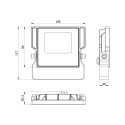 Floodlight LED ASPIRE 10W 6000K 1100lm 230V Forever Light