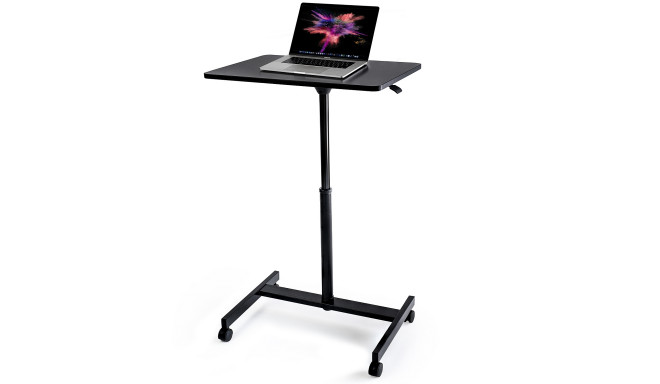 Tatkraft Focus Airlift Pneumatic Sit-Stand Laptop Desk with Wheels, Adjustable Height 29 – 45 inch E