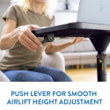 Tatkraft Focus Airlift Sit-Stand mobiilne ergonoomiline sülearvuti laud