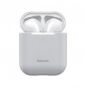 Baseus Apple Silica Series Ultra-Thin Silicone Protector Case for AirPods 1/2 Grey