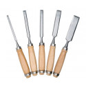 SET OF WOOD CHISELS 6–24 MM 5 PCS