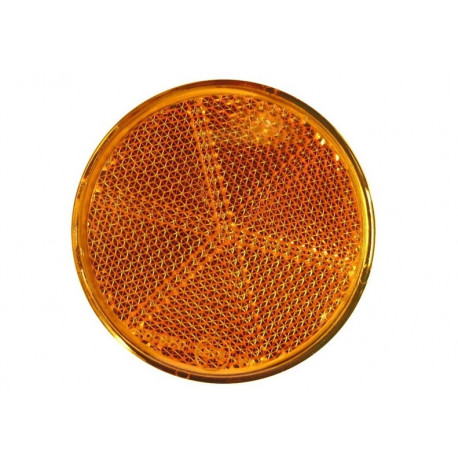 GLUED ROUND REFLECTOR YELLOW 370200AG
