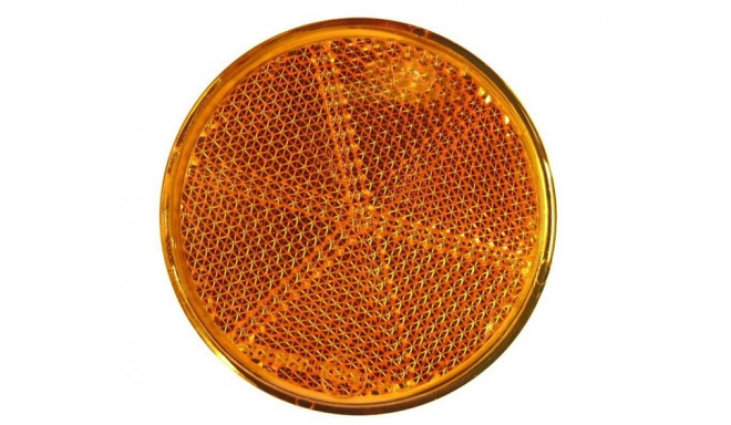 GLUED ROUND REFLECTOR YELLOW 370200AG