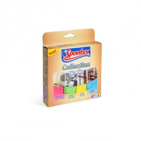 CLOTHS SET MICROFIBRE SPONTEX 4PCS