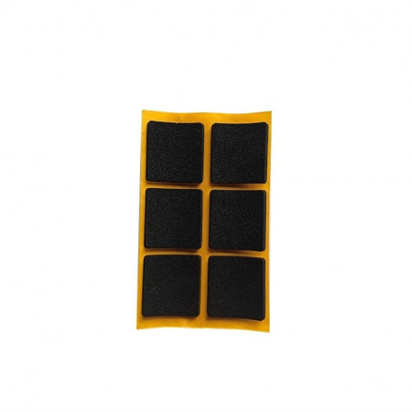 liimipadjad 2,5mm must 30x30mm 6