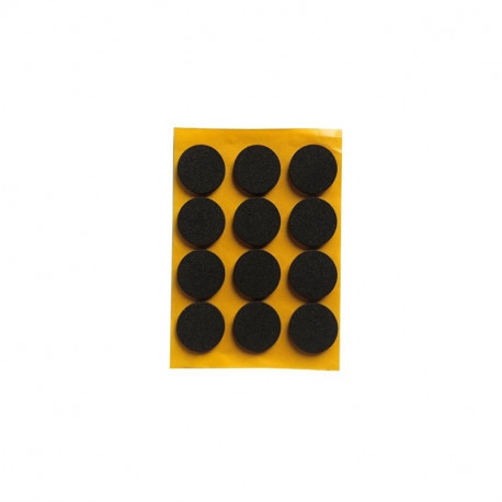 kleeppadjad 2,5 mm must d 20 mm 12