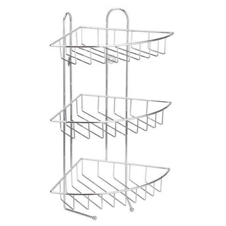 BATH SHELF HIC-0251 METAL ANGULAR 3 PAR