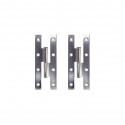 HINGE H STYLE140X55X2.5MM NIKEL2PC. LEFT