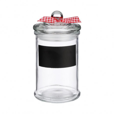 GLASS STORAGE KNOT JAR 15CM 125257