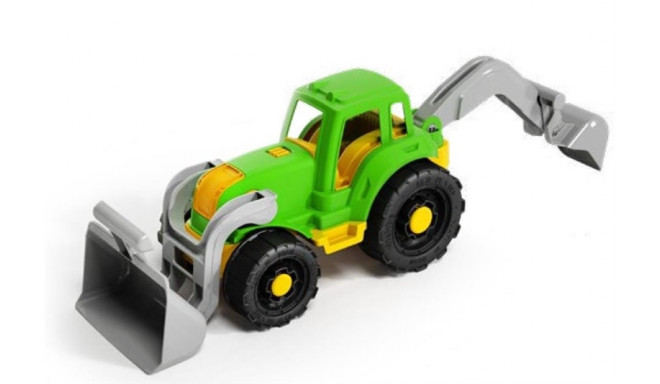 EARTHMOVING TRACTOR WITH BUCKET