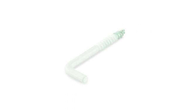 SCREW HOOK 60X3,8X24X17 WHITE/ 4PCS