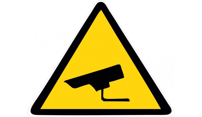 STICKER SURVEILLANCE CAMERA 159X199MM