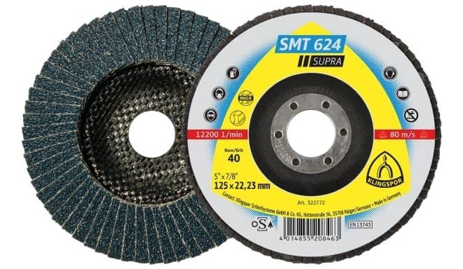 ABRASIVE MOP DISCS 180X22.23 MM SMT 624