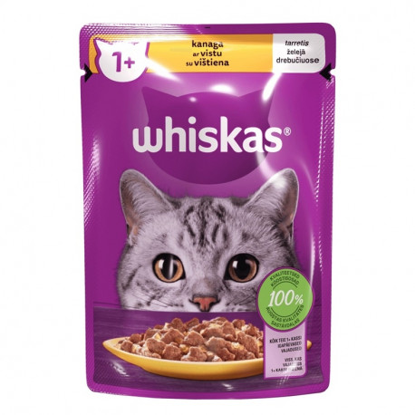 CAT FOOD CANN ADULT WHISK CHICKEN 85G