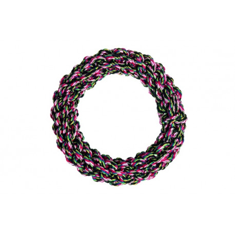 DOG TOY FLOSSY RING MULTI 20X20X4
