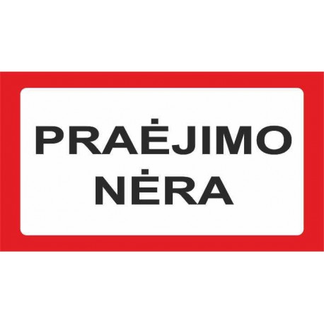 STICKER NO PASSAGE 170X100MM
