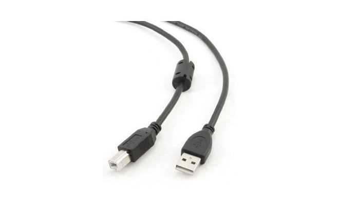 Cablexpert 1.8m USB 2.0 A/B M 1.8 m m, Black
