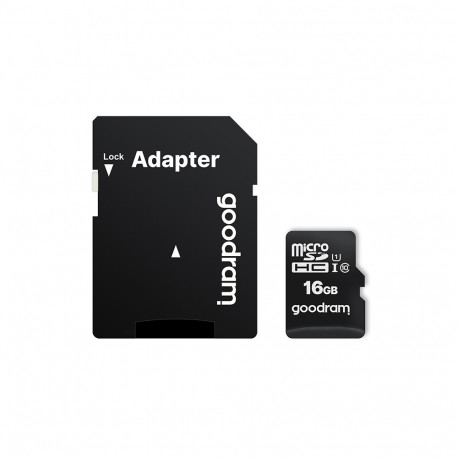 GoodRam mälukaart microSDHC 16GB C10 UHS-I + adapter