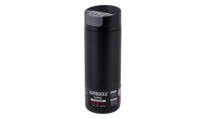 Kambukka Olympus Matte Black - thermal mug, 500 ml