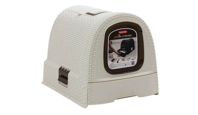 CURVER - Cat litter box - cream/brown