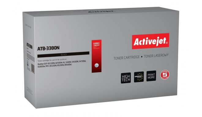 Activejet ATB-3380N Toner (replacement for Brother TN-3380; Supreme; 8000 pages; black)