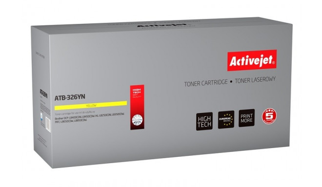 Activejet ATB-326YN tooneri kassett (asendus Brother TN-326Y; Supreme; 3500 lehte; kollane)