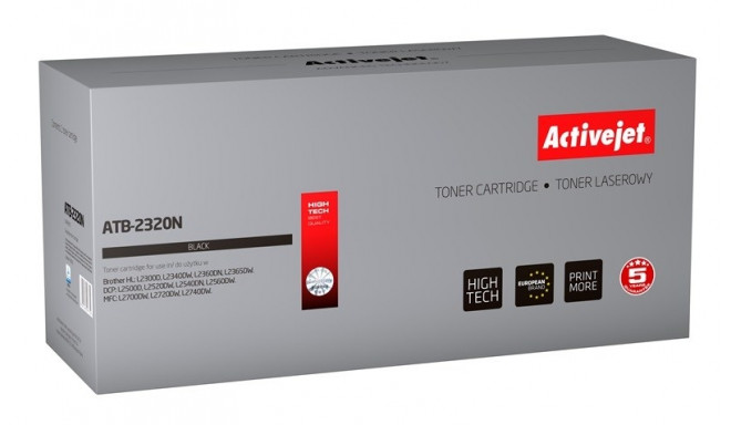 Activejet ATB-2320N tooner (asendus Brother TN-2320, TN2320; Supreme; 2600 lehte; must)